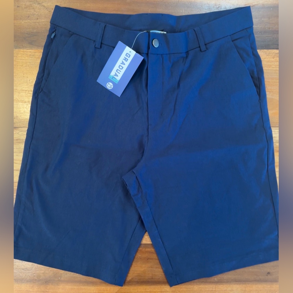 G GRADUAL Performance Golf Active Shorts Navy 34 Athleisure Sport Casual
